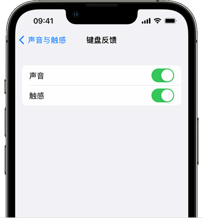 西乌珠穆沁苹果14维修店分享如何在 iPhone 14 机型中使用触感键盘 