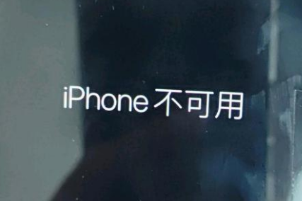 西乌珠穆沁苹果服务网点分享锁屏界面显示“iPhone 不可用”如何解决 