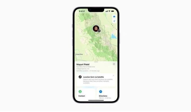西乌珠穆沁苹果14维修分享iPhone14系列中 FindMy功能通过卫星分享位置方法教程 